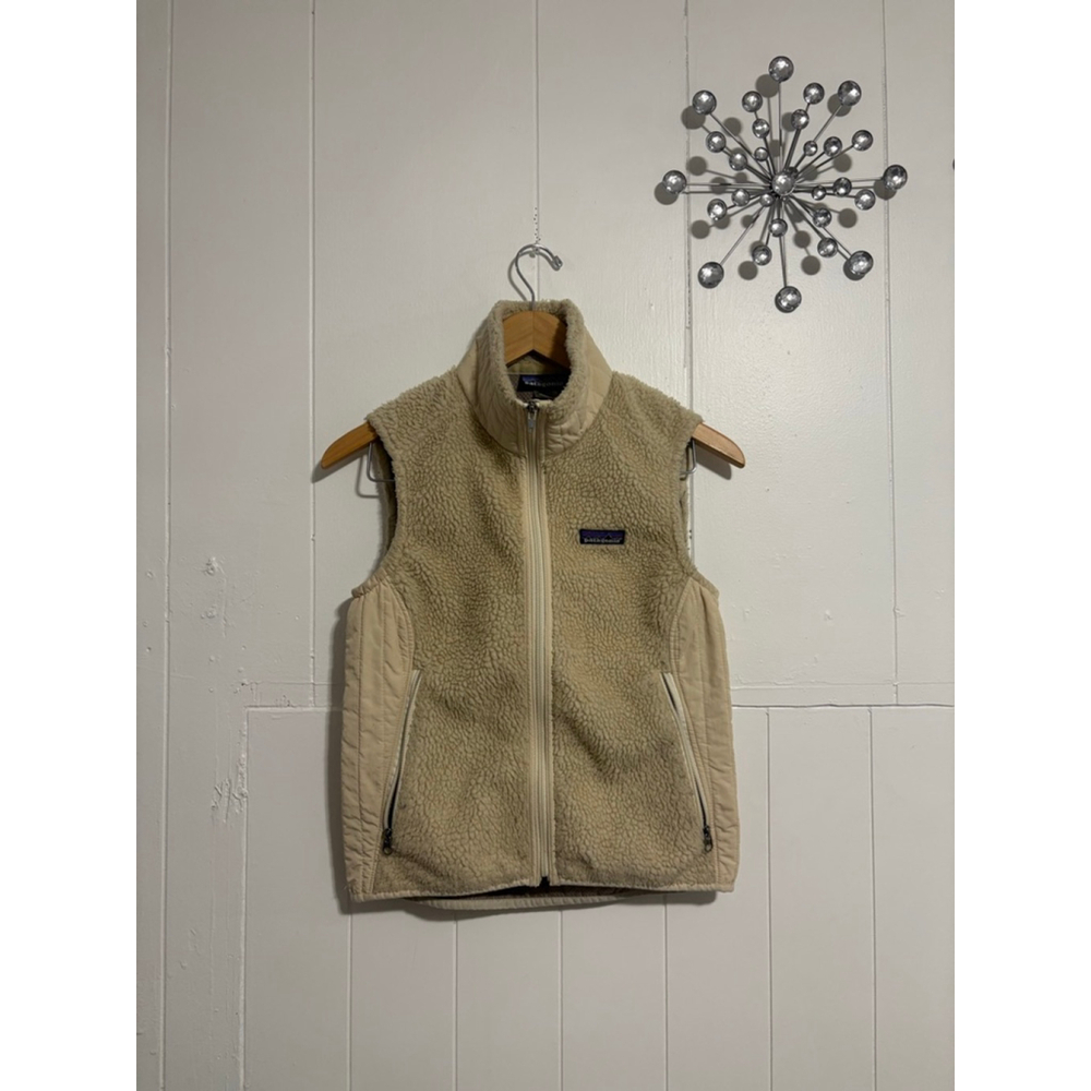 Women's Patagonia Fleece Vest Size S Beige